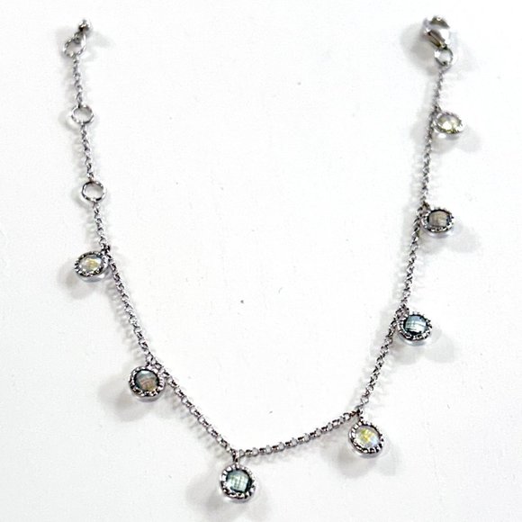 Something Silver Jewelry - Women's Sterling Silver Moonstone Bracelet